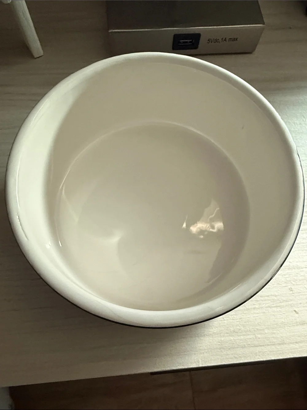 PAIKKA ® Medium Black Ceramic Dog Water Bowl